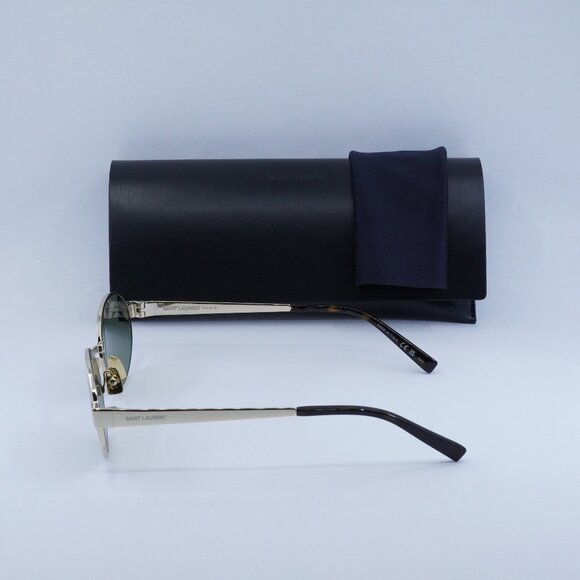 Final Price! Saint Laurent SL692 003 Gold Green Sunglasses - Picture 10 of 11